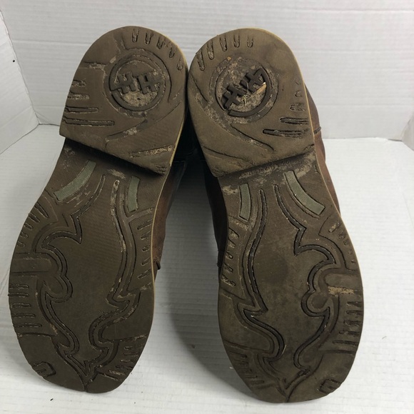 Double-H Boots Mens Size 12 Antonio Earthquake Rust Brown Leather EH Work - Picture 11 of 14